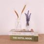 Minimalist Chic Glass Storage Jars Scandinavian Vogue Elegance Luxury Desk Storage Bottle Organizer Coffee Tea Flower Container,White 250Ml