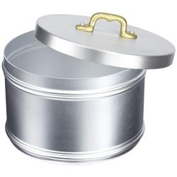 Italo Ottinetti Matte Finish Aluminium Storage Canister 16 cm Neutral, Metallic, One Size