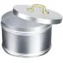 Italo Ottinetti Matte Finish Aluminium Storage Canister 16 cm Neutral, Metallic, One Size Italo Ottinetti Matte Finish Aluminium Storage Canister 16 cm Neutral, Metallic, One Size