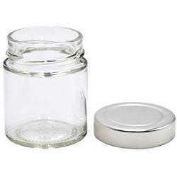 U-Pack 12 pieces of 5oz Glass Spice Bottles Spice Jars with Silver Metal Lids by U-Pack