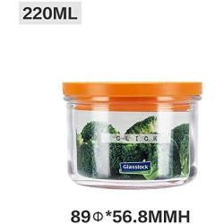 Yl Ly Glass Jar Transparent Bottle Food Enzyme Honey Lemon Passion Fruit With Lid Storage Tank Yellow 220Ml