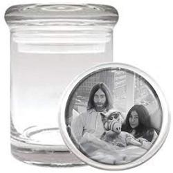 John, Yoko and ALF Funny Weird Medical Odorless Glass Jar