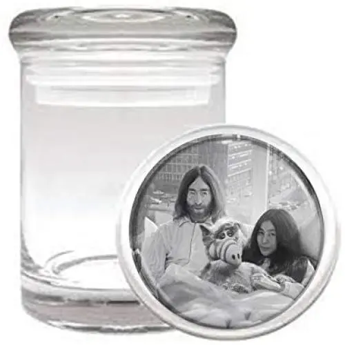 John, Yoko and ALF Funny Weird Medical Odorless Glass Jar John, Yoko and ALF Funny Weird Medical Odorless Glass Jar