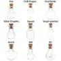 Glass Jars Bottles With Cork Stoppers 5pcs/pack Mini Empty Sample Jars Glass Cork Bottles Wishing Bottle Wedding Home Decoration Pendants Cork Stopper Storage Vial