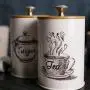 Ensemble de 3 Canisters Vintage, Rétro, pour Cuisine avec Couvercle, pour Stockage de Nourriture, Café, Sucre, Thé, Épices et Plus. Ensemble de 3 Canisters Vintage, Rétro, pour Cuisine avec Couvercle, pour Stockage de Nourriture, Café, Sucre, Thé, Épices et Plus.