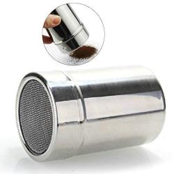 Jumpplay Condiment Pots Stainless Steel BBQ Power Bottle Cocoa Powder Coffee Seasoning Bottle Salt Storage Box Spice Jar