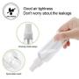 【Made in USA】 Clear 100ml(3.4oz) Refillable Sprayer Bottles Fine Mist Spray Bottle Container for Essential Oils, Travel, Perfumes, 12 Pcs