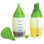JUSTDOLIFE Oil Brush Multi-function Oil Bottle Creative Food Grade Silicone Basting Brush with Oil Bottle