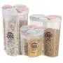 Boîte de Rangement Alimentaire, Bocal pour Riz, Haricots, Fruits Secs, Fermeture Étanchée pour Cuisine, Réservoir de Stockage