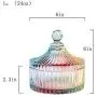Bouteille en forme de tente royale SOCOSY en verre transparent avec couvercle (24oz) pour confiseries, buffet de mariage, pot à bonbons, pot à nourriture. Bouteille en forme de tente royale SOCOSY en verre transparent avec couvercle (24oz) pour confiseries, buffet de mariage, pot à bonbons, pot à nourriture.