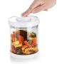 Airtight Storage Container Glass Jar Seal cover Pop&Lock Muti-Use For Food, Flour, Sugar, Pasta, Rice And More