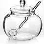 VT BigHome Household Transparent 250ml Glass Jar Candy Sugar Bowl Storage Bowl