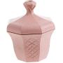 Dichtheitsbehälter für Lebensmittel, Küchenglastopf, Feuchtigkeitsdichter Behälter, Multi-Purpose-Glasbehälter, Marmeladenglas, Cruet, Plastik-Dichtungsgläser, (Farbe: Rosa Hexagon)