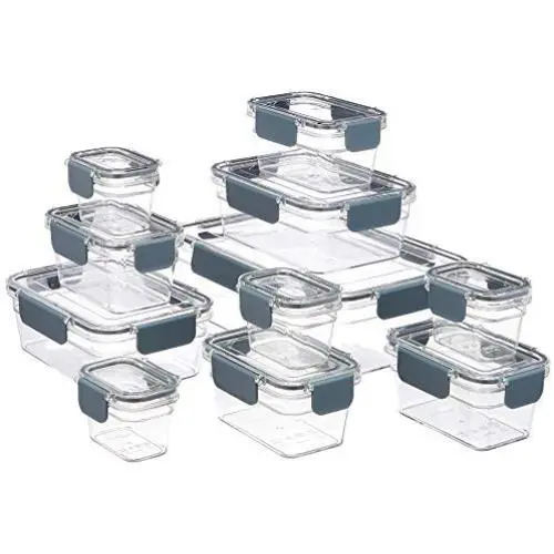 AmazonBasics Tritan 22 Piece Locking Food Storage Container - Clear AmazonBasics Tritan 22 Piece Locking Food Storage Container - Clear