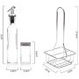 LQQGXLCondiment bottle, jar condiment storage box Spice jar Oil dispenser Glass storage jar Spice jar Small sealed food storage container Spice storage box