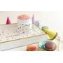 LALICIOUS Birthday Cake Extraordinary Whipped Sugar Scrub - Pink Shimmer Body Scrub with Coconut Oil & Honey (2 Ounce Travel Size)