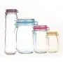 YXTHON Reusable Mason Jar Bottles Bags Nuts Candy Cookies Bag Fresh Food Storage Bag Snacks Zipper Sealed Kitchen Organizer Leakproof Food Saver Bags for Travel Camping and Kids 13Pcs YXTHON Reusable Mason Jar Bottles Bags Nuts Candy Cookies Bag Fresh Food Storage Bag Snacks Zipper Sealed Kitchen Organizer Leakproof Food Saver Bags for Travel Camping and Kids 13Pcs