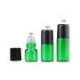 12PCS 2ml/0.06oz Empty Refillable Glass Essential Oil Roller Bottles Vial Sample Storage with Metal Ball and Black Cap Cosmetic Jar Container Holder For Perfume Lip Oil Aromatherapy Color Random