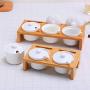 Kitchen Spice Jar Ceramics Seasoning Container Salt Sugar Storage Bottle Kitchen Three Sets Of Chili Condiment Pot,Tza23 One Jar