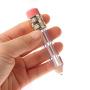 RONRONS 12 Pack Novelty Pencil Shaped Empty Lip Gloss Tubes Containers Gloss Tubes Containers, Clear Mini Refillable Lip Oil Bottles 5ml