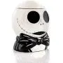 Toynk Der Nightmare Vor Weihnachten Cookie Jar – Jack Skellington Keramik Speicher Schädel (23 x 18 cm) Tim Burtons Klassisches Halloween & Weihnachten Dekor – Küche, Zuhause & Büro Geschenke