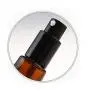 2PK (30ml/1oz) Amberteuflörmige Leere Glasflasche mit Schwarzpumpe, tragbar, wiederbefüllbar, Make-up-Verpackung, Lagerbehälter für Lotion, Essenz, Emulsionen, Ätherische Öle