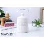 Canisters Sets for the Kitchen, Safer and Healthier Ceramic Kitchen Canisters set of 3 for Saving Sugar Tea Coffee Jars with Airtight Lids White Canister Food Storage jars TAWCHES TC001 (C White 3pcs)