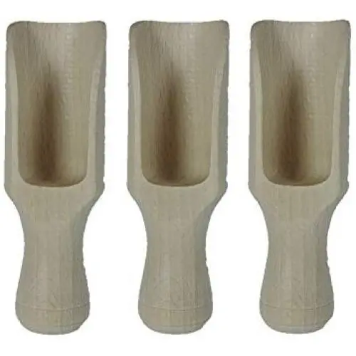 Viva Haushaltswaren 3 Small Wood Digging/Portion Dig 10.5 cm for Salt/Sugar, Flour, Teal, Spice etc. Viva Haushaltswaren 3 Small Wood Digging/Portion Dig 10.5 cm for Salt/Sugar, Flour, Teal, Spice etc.