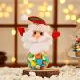 Toyvian 4PCS Christmas Candy Jar Round Santa Snowman Bear Deer Candy Storage Can Xmas Sugar Jars for Holiday