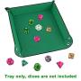 JUSTDOLIFE Dice Tray Foldable Multi-purpose Valet Organizer Snack Serving Tray Valet Tray
