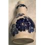 Retro Wloclawek Fajans Polish Pottery Hand Painted Blue & White Vase Jug
