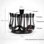 DUDDP Storage Spice lar set Spice grinding grinders spice jars containers Revolving Countertop Spice Rack Organizer, Spice Rack Organizer with 6 Stainless Steel Jar Bottles (Spices Not Included)