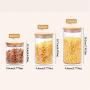 Glass Food Storage Container With Wood Cover Sealed Cans Sugar Bowl Spices Jar Tea Coffee Organizer For Bulk Products 600mlB174