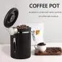 Bouteilles Hermétiques à Graines de Café en Inox Century Warehouse avec Couvercle, Cuillère, Soupape d'Aération et Suiveur Journalier/Mensuel (Argent) Bouteilles Hermétiques à Graines de Café en Inox Century Warehouse avec Couvercle, Cuillère, Soupape d'Aération et Suiveur Journalier/Mensuel (Argent)