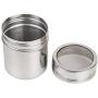 2 Pieces Stainless Steel Flour Jar ORNOOU Fine Mesh Shaker Cinnamon Icing Sugar Powder Chocolate Coffee Sifter Sprinkler Dredgers