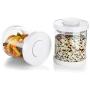 Hemoton 500ML Glass Dry Food Sealed Jar Cereal Grain Canister Airtight Food Storage Container for Kitchen