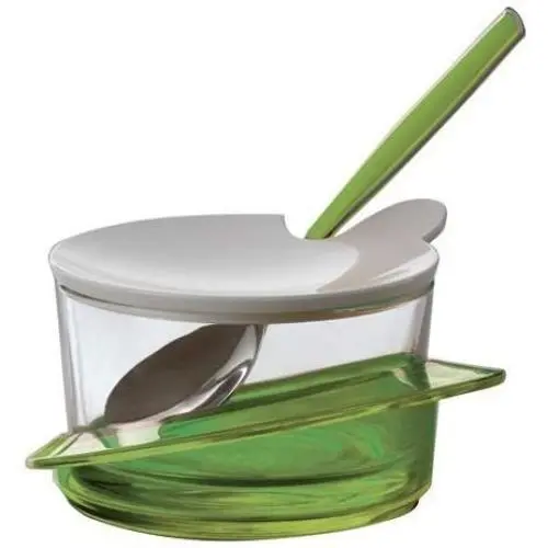 BUGATTI - FORMAGGIERA C/6 pcs. Table spoon"Glamour" Verde BUGATTI - FORMAGGIERA C/6 pcs. Table spoon"Glamour" Verde