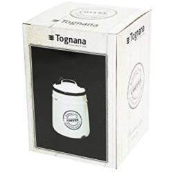 Tognana Urban Chic Coffee Jar 12 cm, Ceramic, White
