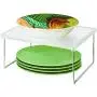 InterDesign Linus Pantry Shelving Unit, Kitchen Shelf Ideal for Ingredients, Jars and Utensils, Plastic, Clear, 30.5 x 25.5 x 15.2 cm