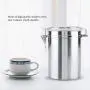 Sealed Jar, Stainless Steel Coffee Container Vacuum Sealed Storage Jar for Sugar Tea Bean(Oversized)