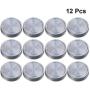 UPKOCH 12pcs Stainless Steel Mason Jar Lid Reusable Leak Proof,Storage Cap Sealing Lid with Silicone Gasket for Regular Mouth Canning Mason Ball Jar 86mm