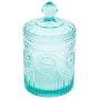 The Pioneer Woman Adeline 6-Piece Condiment Set in Turquoise bundle with The Pioneer Woman Turquoise Glass Cookie Jar
