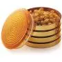 Ensemble Cadeau SATISFACTORY NATION 2 Pots Ronds Mini Polyvalents avec Bouchon en Silicone/Boîte de Rangement Alimentaire Ensemble Cadeau SATISFACTORY NATION 2 Pots Ronds Mini Polyvalents avec Bouchon en Silicone/Boîte de Rangement Alimentaire