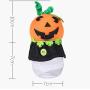 Yothfly Halloween Pumpkin Cat Candy Can Cookie Jar Transparent Decor Gift Holiday Wedding Candy Jar Sweets Storage Box Decoration (A-Pumpkin)
