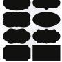 WinnerEco 40pcs Removal Jars Labeles Blackboard Stickers Chalkboard Lables for Kitchen, Pantry, Mason Jars, Wine Glasses