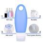 FantasyDay 3 Pack 3.3oz Leakproof Silicone Travel Toiletries Bottle Set Waterproof Luggage Organizer - TSA Carry On Approved Refillable Travel Bag Portable Container for Cosmetic Shampoo Lotion Liquid