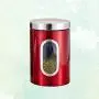 TOPBATHY Stainless Steel Food Storage Jar with Airtight Seal Bamboo Lid/Airtight Food Storage Containers,for Serving Tea, Coffee, Spice and More(11 x 11 x 16.5cm??‰