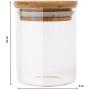 2Pcs 210ML Sealed Cans Food Kitchen Grain Storage Box Small Glass Food Jar Lid and Silicone Ring for Airtight Sealing Little Clear Canister Stash Jar