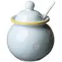 Ceramics Dot Sugar Salt Pepper Storage Jar Seasoning Pot with Lid And Spoon Ceramics Dot Sugar Salt Pepper Storage Jar Seasoning Pot with Lid And Spoon