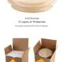 Tianhui Modern Design Airtight Food Storage High Borosilicate Glass Jar with Silicone Sealing Ring Wood Lid for Tea, Coffee, Spice and More (1200ML) Tianhui Modern Design Airtight Food Storage High Borosilicate Glass Jar with Silicone Sealing Ring Wood Lid for Tea, Coffee, Spice and More (1200ML)